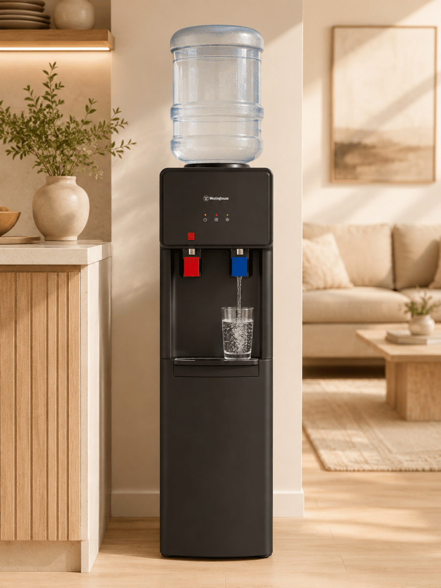 Westinghouse Distributeur d'Eau à Chargement par le Haut – Eau Froide et Chaude, Réservoir Inox 3-5 Gallons - Ayoye Destock
