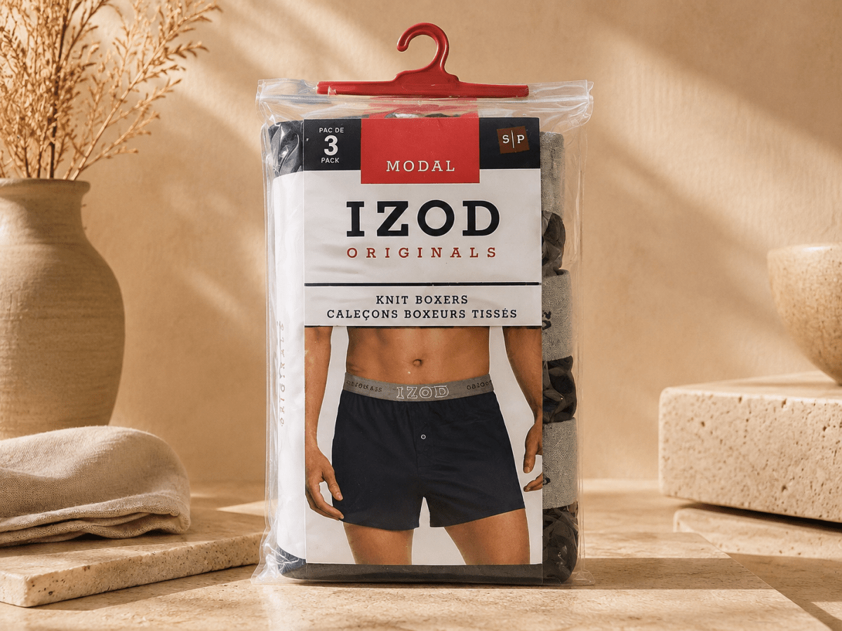IZOD Originals – Caleçons boxers tricotés en modal pour homme, paquet de 3 - Ayoye Destock