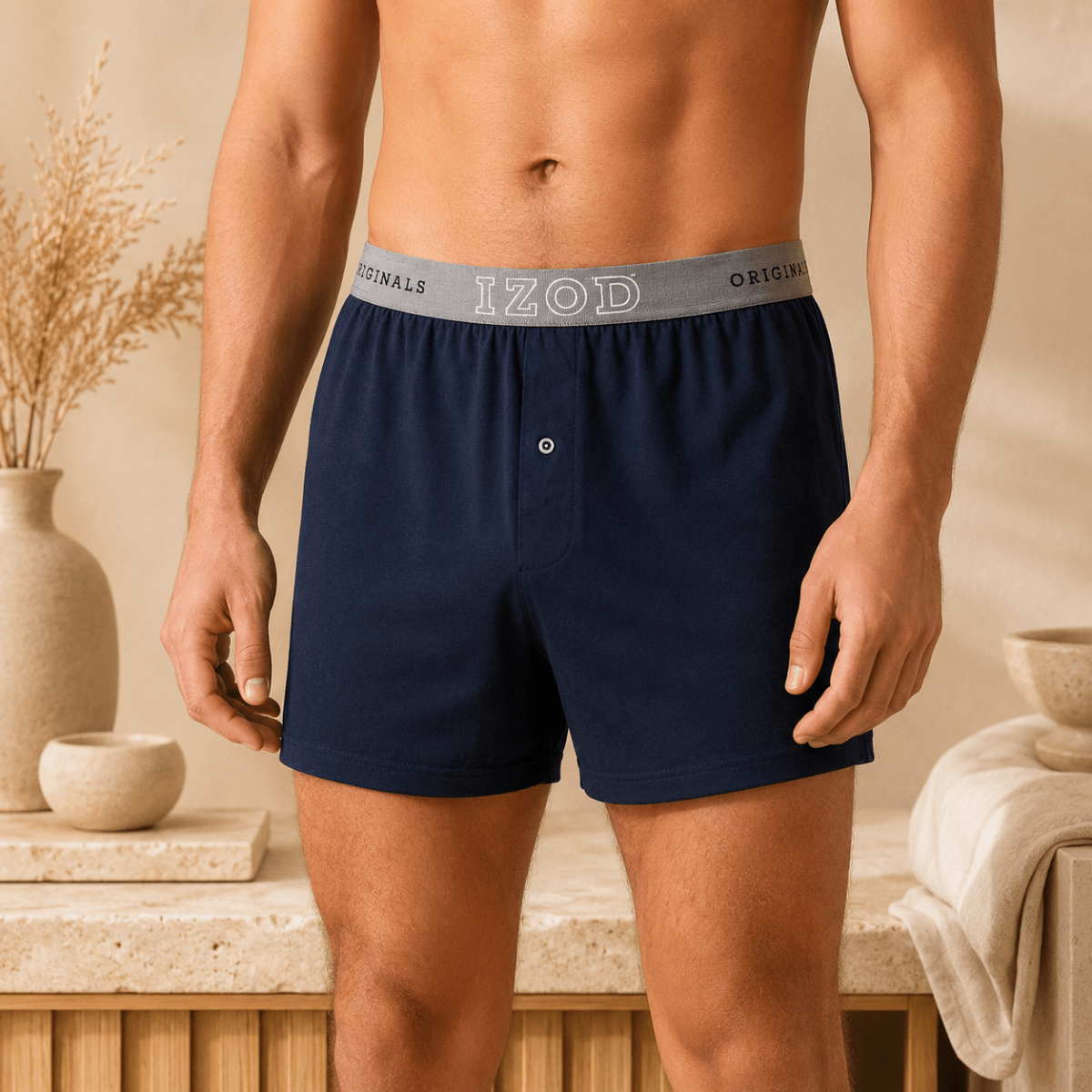 IZOD Originals – Caleçons boxers tricotés en modal pour homme, paquet de 3 - Ayoye Destock