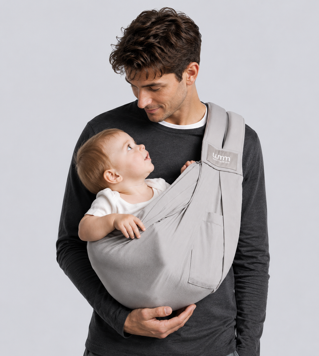 We Made Me by Diono Smile Sling – Porte-bébé écharpe 5 en 1 – 0 à 24 mois – 3,6 à 15,9 kg