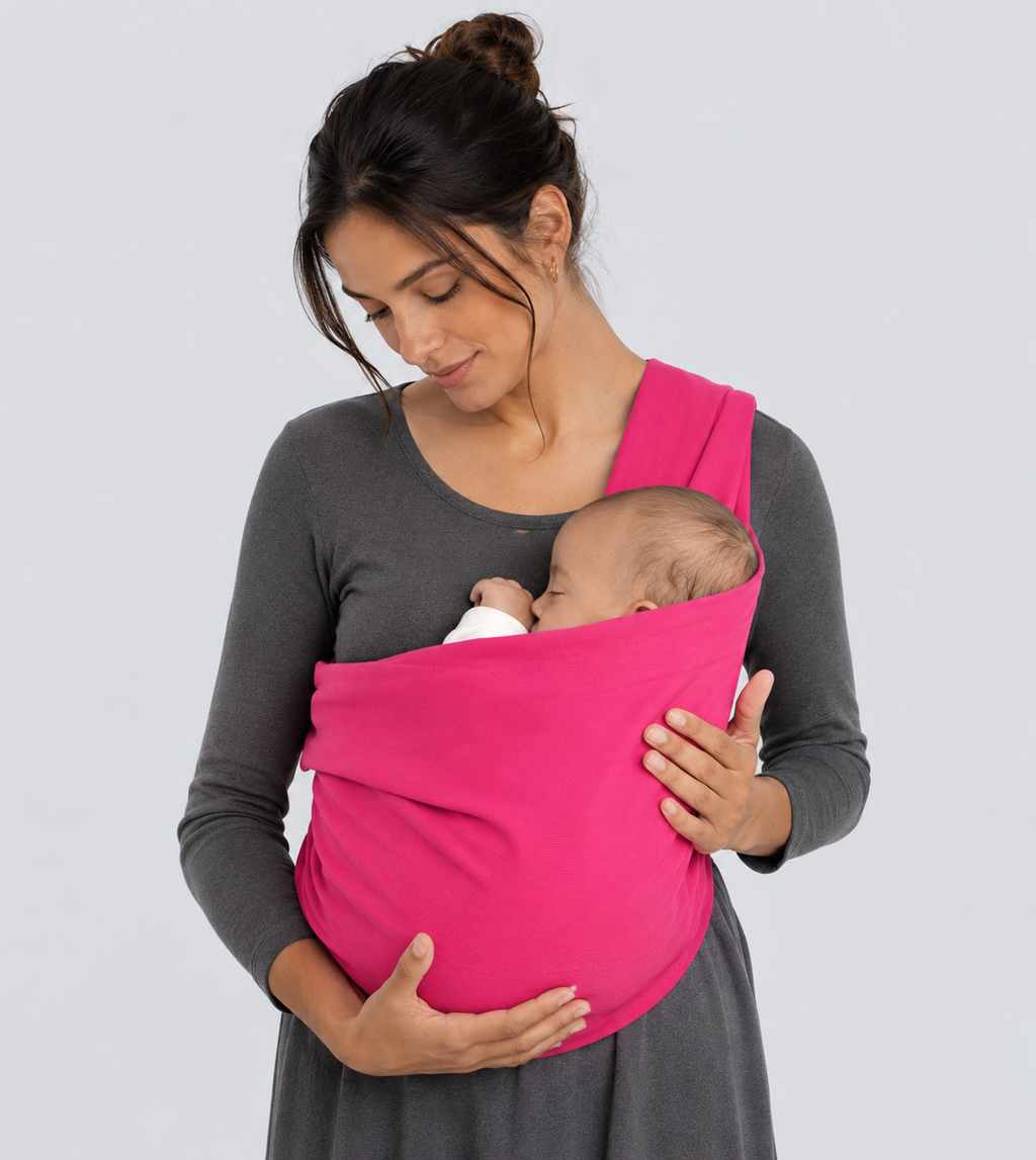 We Made Me by Diono Smile Sling – Porte-bébé écharpe 5 en 1 – 0 à 24 mois – 3,6 à 15,9 kg