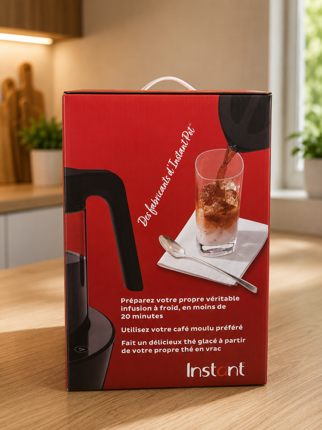 Instant Cold Brewer 2 en 1 – Infuseur à froid café et thé glacé – 32 oz (950 ml) – Modèle CBCM-1000