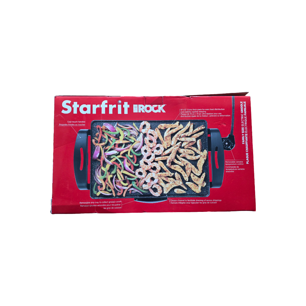 Starfrit The Rock – Plaque chauffante électrique familiale XL
